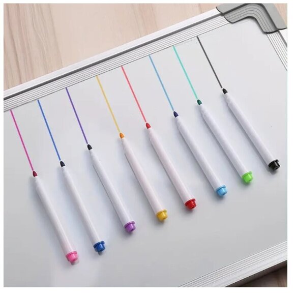8pcs/set Magnetic Whiteboard Marker Pen, Small Drawing Pen Dry Erase - Picture 4 of 4
